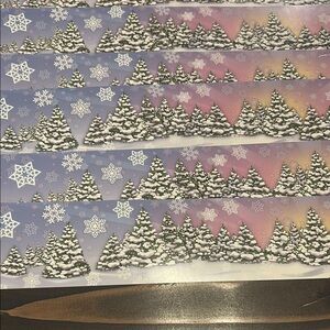 Winter Wonderland Snowflake Border